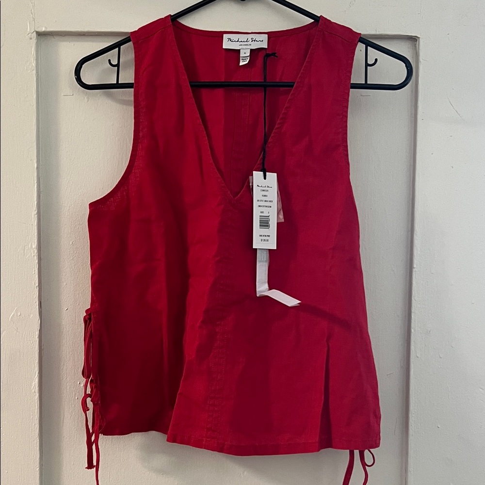 Michael Stars side tie tank NWT SMALL